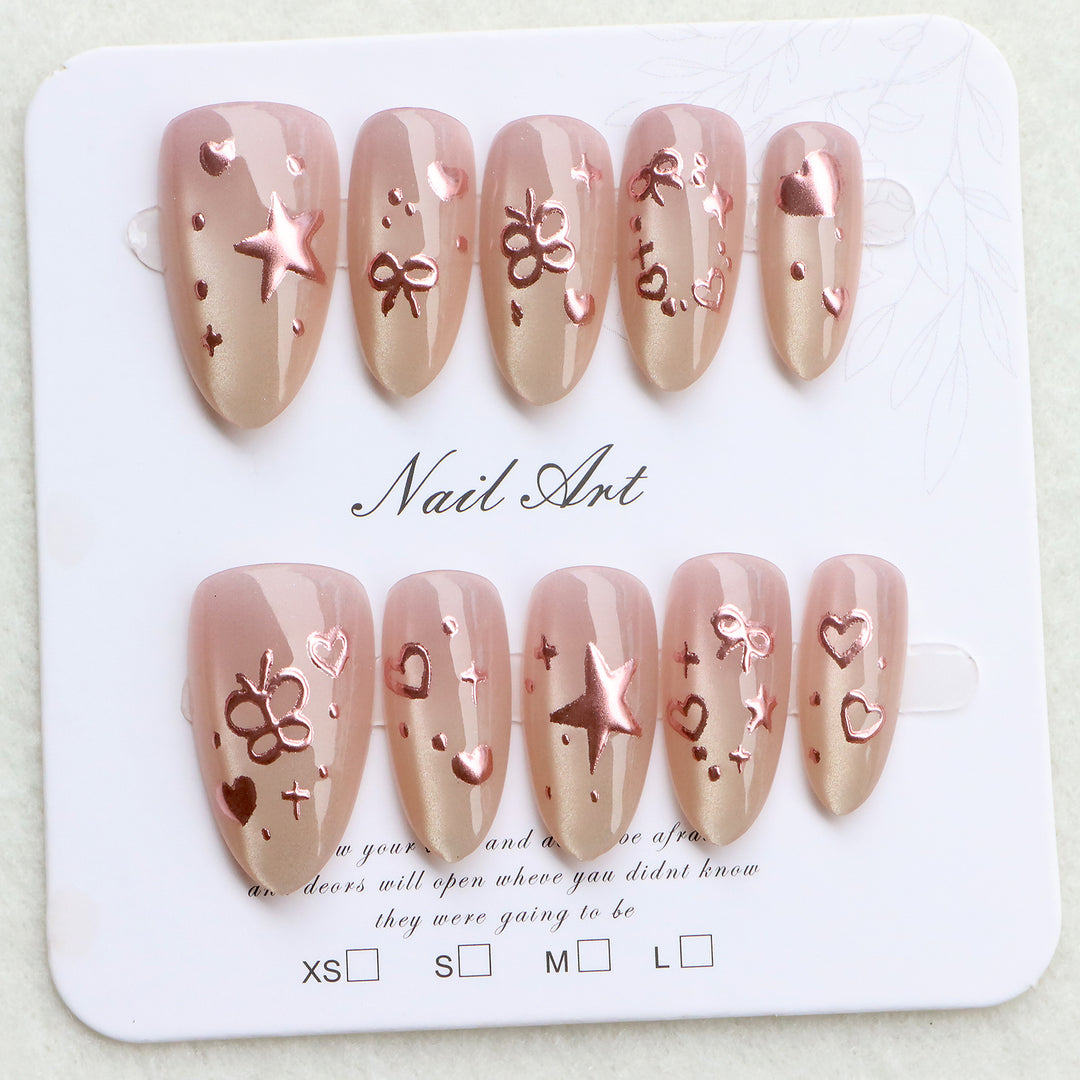 Artistic Decorative Press-On Nails Bowlift
