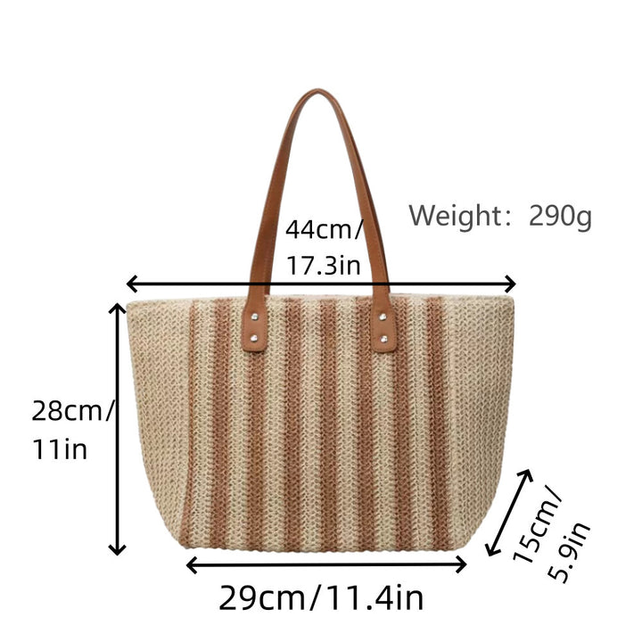 Spacious shopping bag with elegant leather handles Bowlift