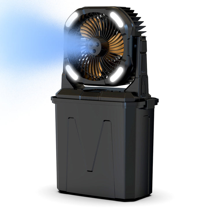 Portable Atomizing Fan with LED Lights Bowlift