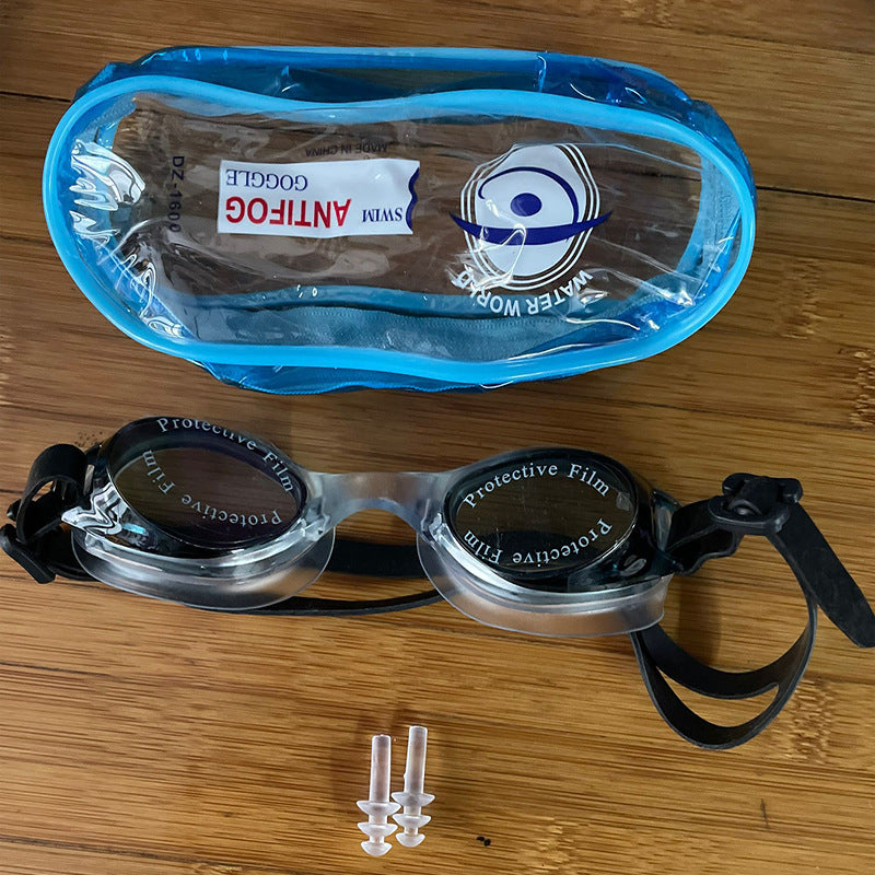 Anti-Fog Swimming Goggles with Protective Lens Bowlift