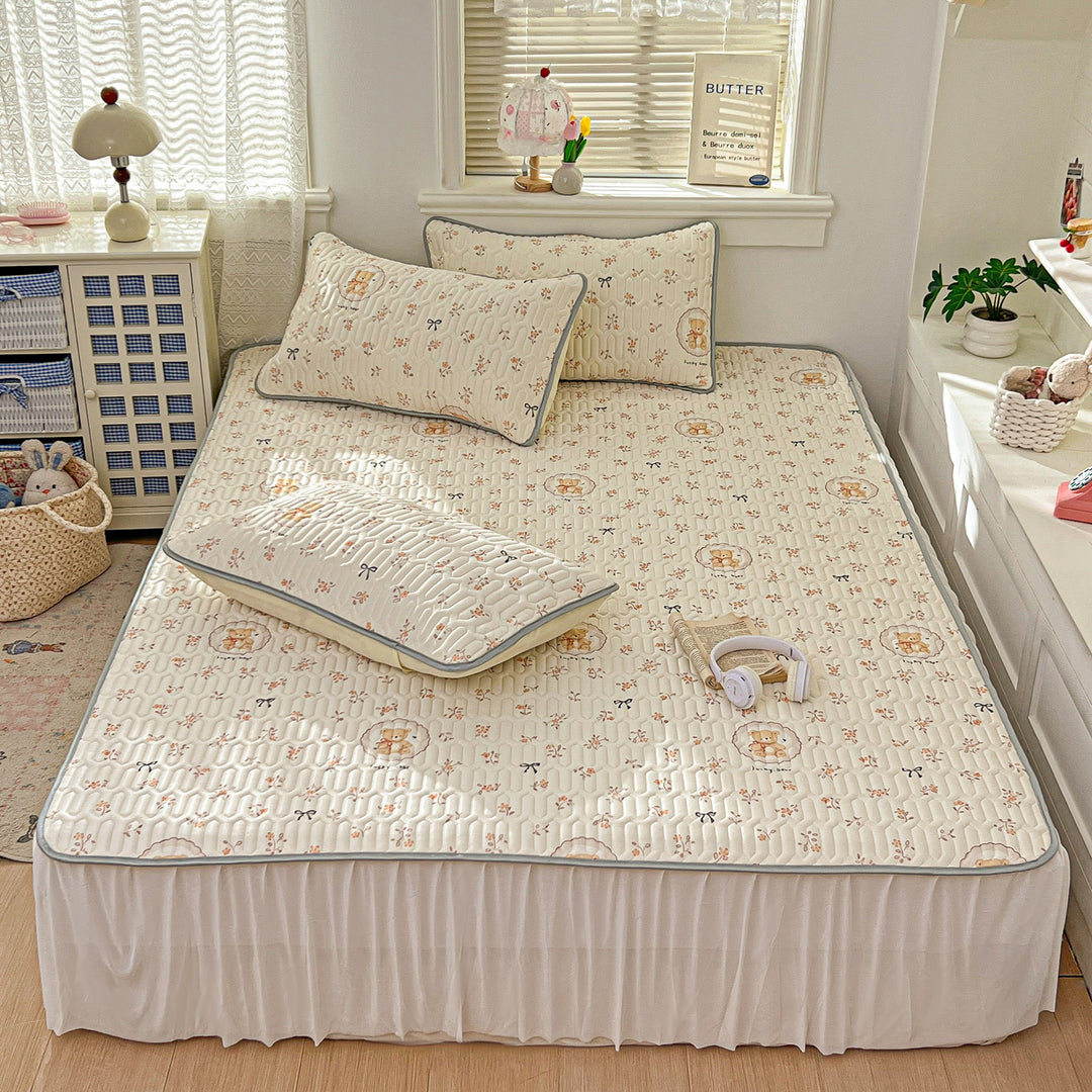 Premium Quilted Mattress Cover Set