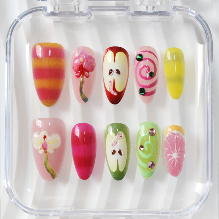 Creative Floral Nail Art Set Bowlift