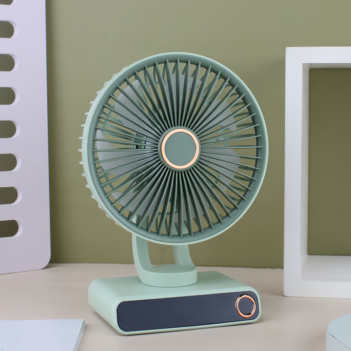 Women's Portable Table Fan with Modern Design and Adjustable Tilt Angle Bowlift