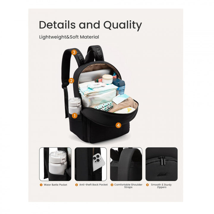Practical laptop backpack with USB port Bowlift