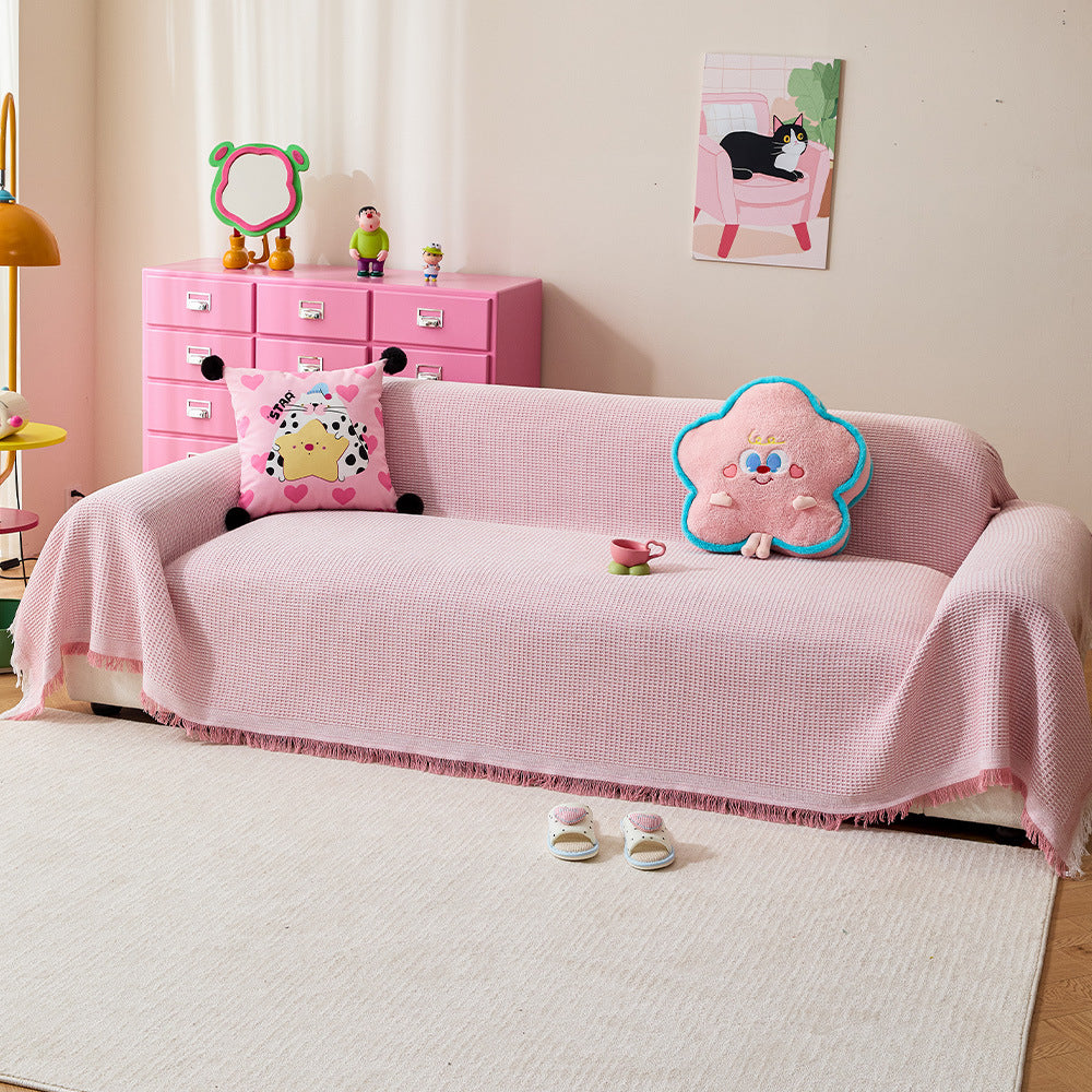 Soft Woven Sofa Throw Blanket
