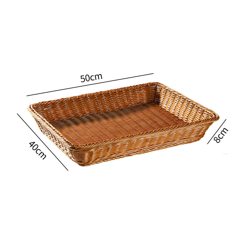 Rectangular Woven Serving Basket Bowlift