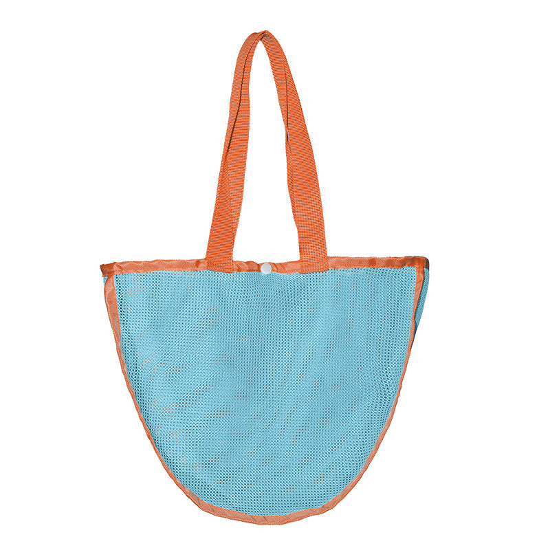 Versatile Beach Bag In Airy Mesh Design Bowlift