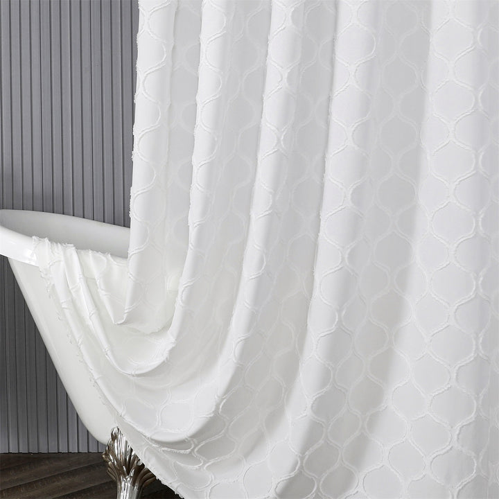 Textured Pattern Window Curtains Bowlift