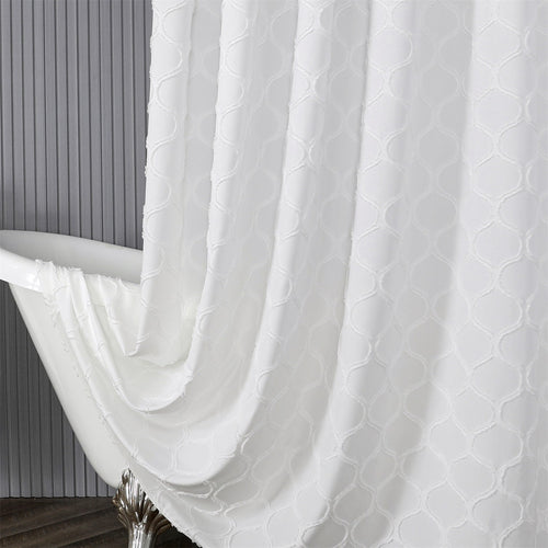 Textured Pattern Window Curtains Bowlift