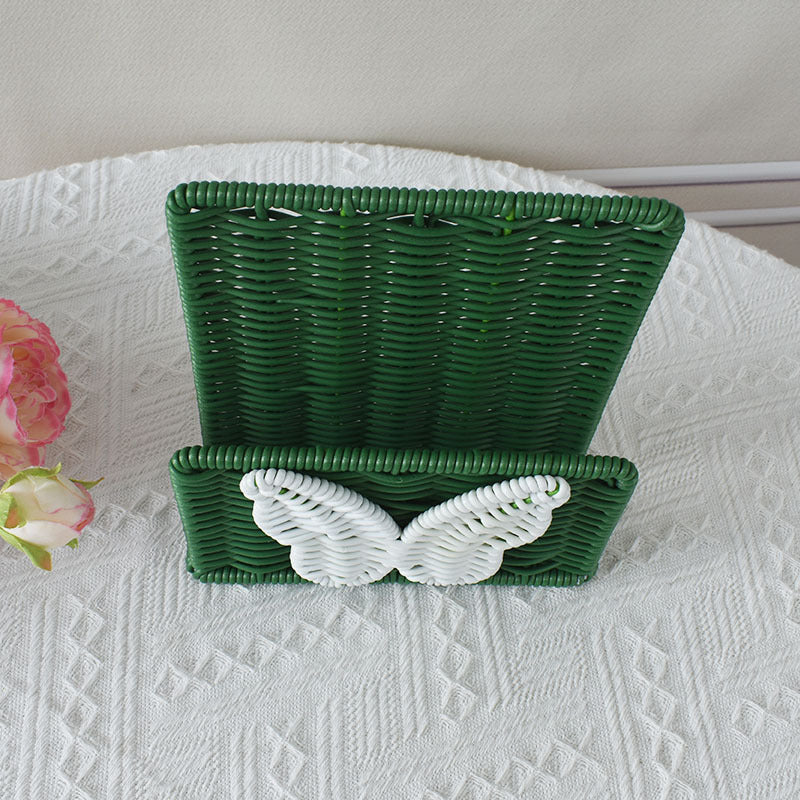 Decorative Butterfly Woven Storage Basket Bowlift