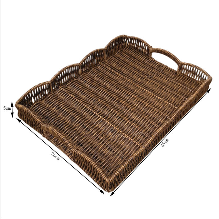 Ladies elegant serving tray made of high-quality weave Bowlift