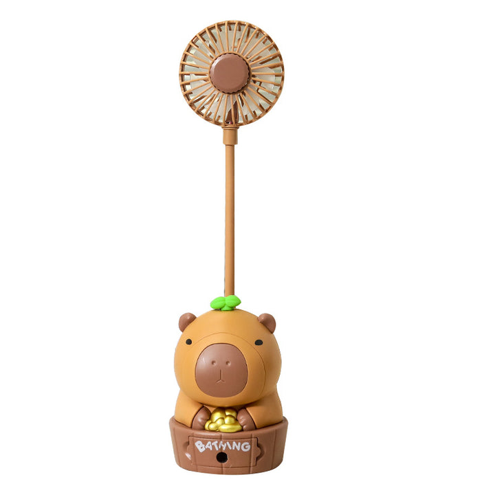 Women's Portable Toy Fan with Animal Design Bowlift