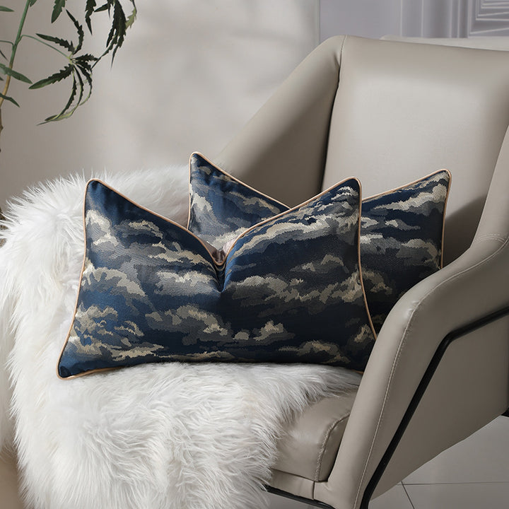 Artistic Geometric Pattern Lumbar Pillow