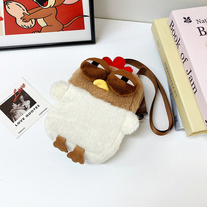 Plush Backpack with Unique Chicken Design Bowlift