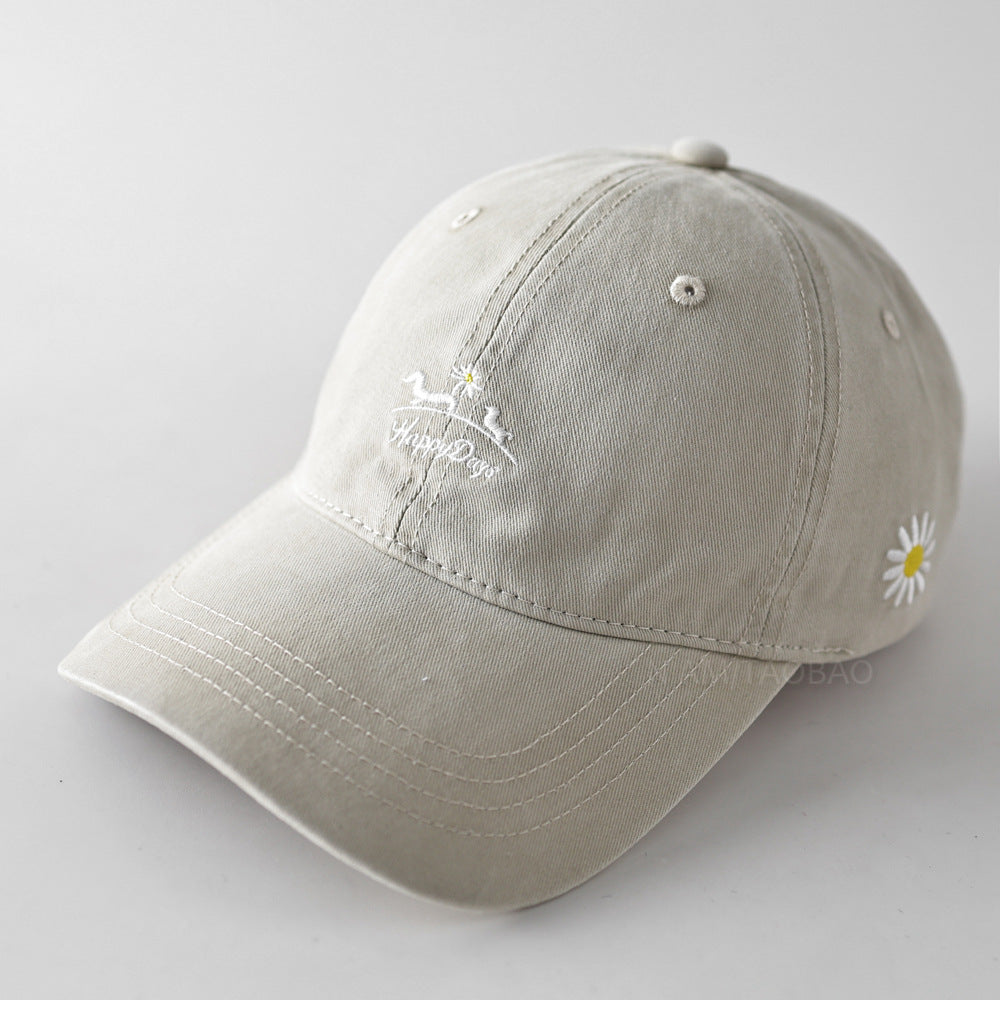 Women's Lightweight Cotton Embroidered Cap Bowlift