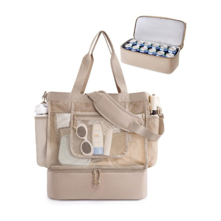 Multifunctional cooler bag with mesh outer pockets Bowlift
