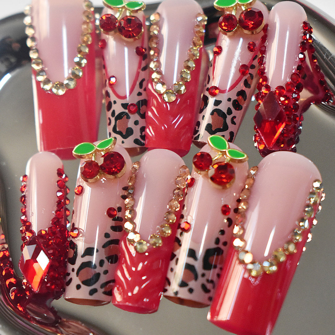 Floral Accent Nail Art Extensions Bowlift