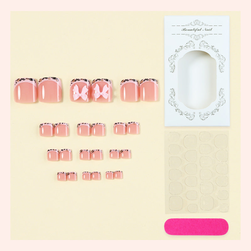 Decorative Press-On Nail Set with Elegant Patterns Bowlift