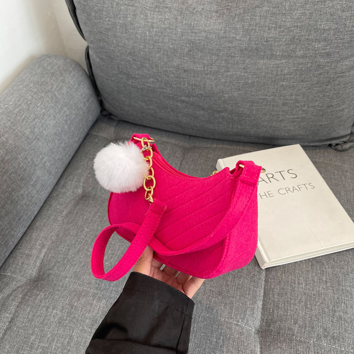 WoStylish Faux Fur Mini Handbag Bowlift