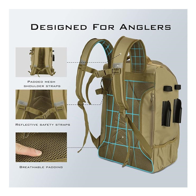 Tactical Fishing Backpack Bowlift