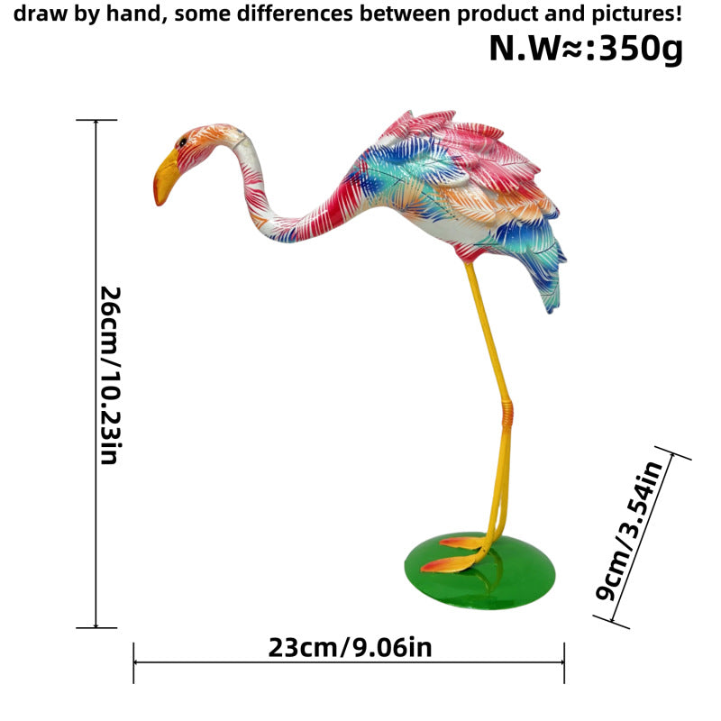 Decorative Flamingo Sculpture Bowlift