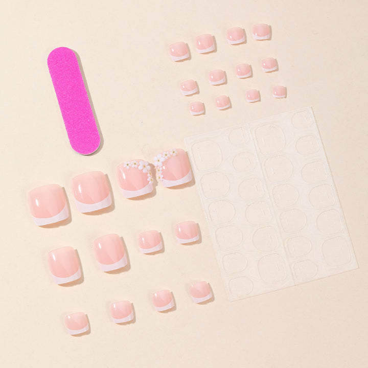 Decorative Gel Toe Nail Art Bowlift