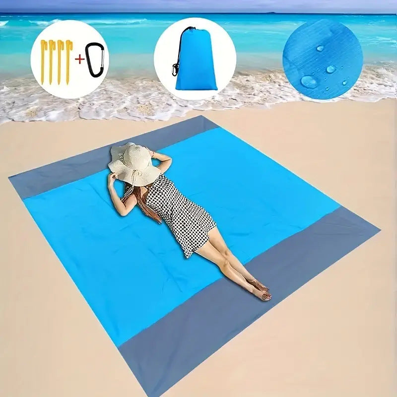 Unisex multifunctional picnic blanket with water-repellent surface Bowlift
