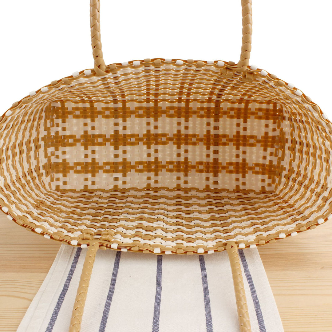 Braided Tote Bag with Stylish Patterns Bowlift