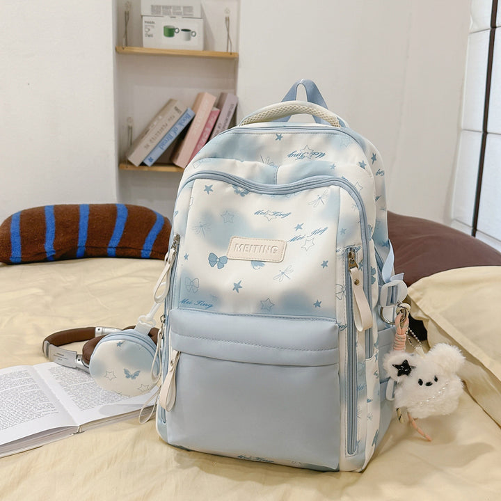 Playful Patterned School Backpack