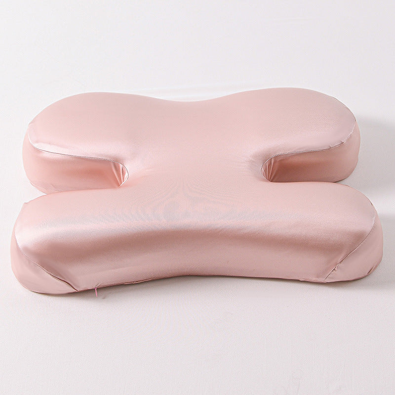 Ergonomic Memory Foam Coccyx Seat Cushion with Contoured Cutouts Bowlift