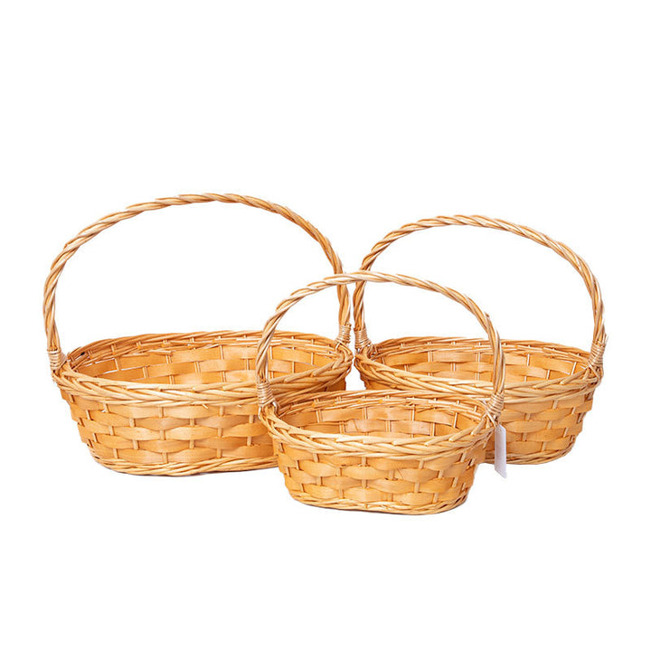 Handcrafted Woven Storage Baskets Set Bowlift