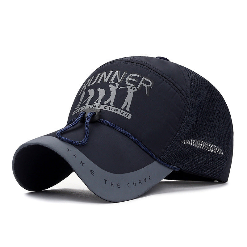 Women's Sporty Running Cap with Ventilation Mesh Bowlift