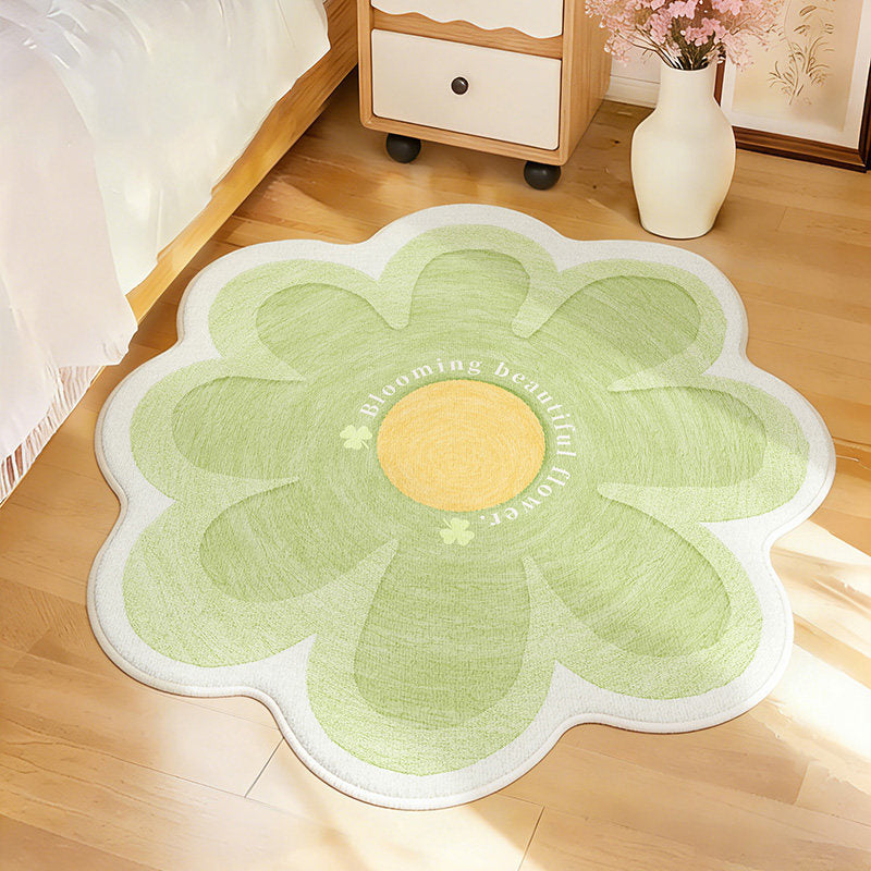 Flower-Shaped Decorative Area Rug