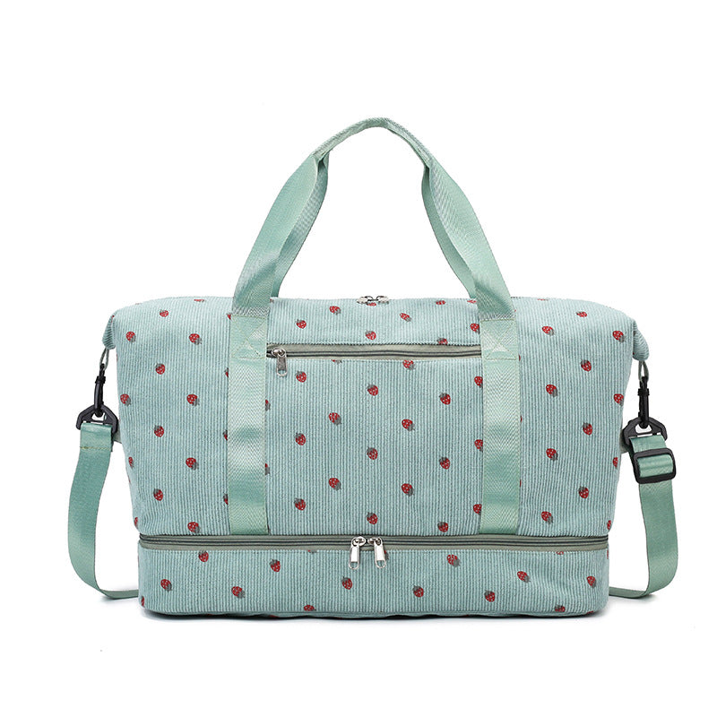 Multifunctional sport and travel bag with floral pattern Bowlift