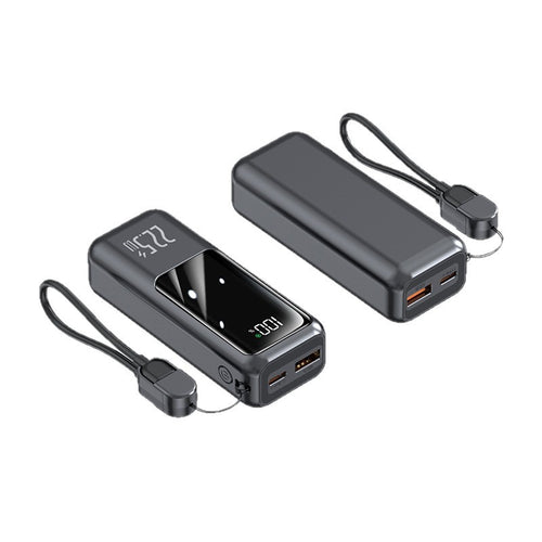 Portable power bank with digital energy display and fast charging function Bowlift