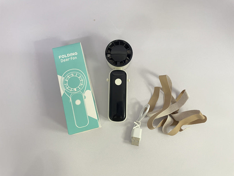 Unisex Portable Folding Fan with USB Charging Bowlift