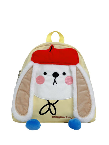 Plush Bunny Face Backpack Bowlift