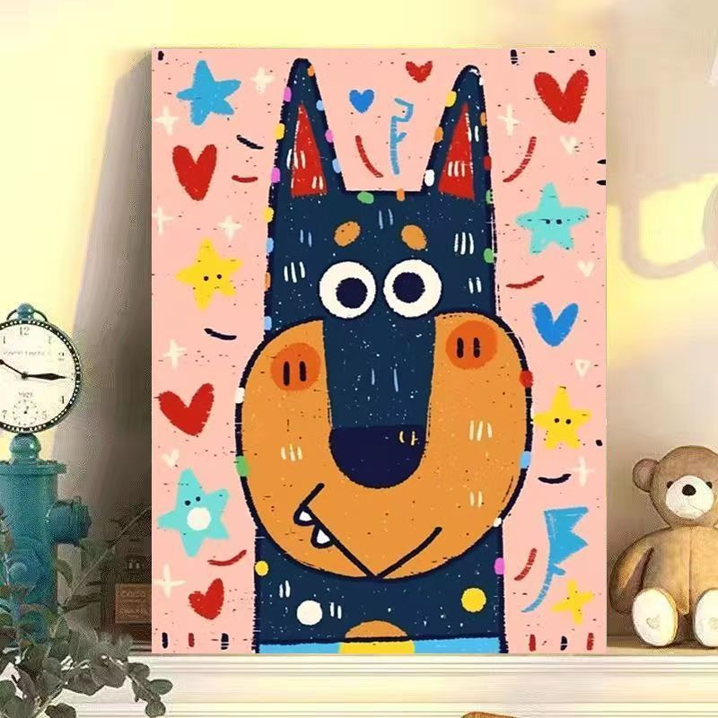 Playful Cat-Themed Canvas Wall Art Bowlift