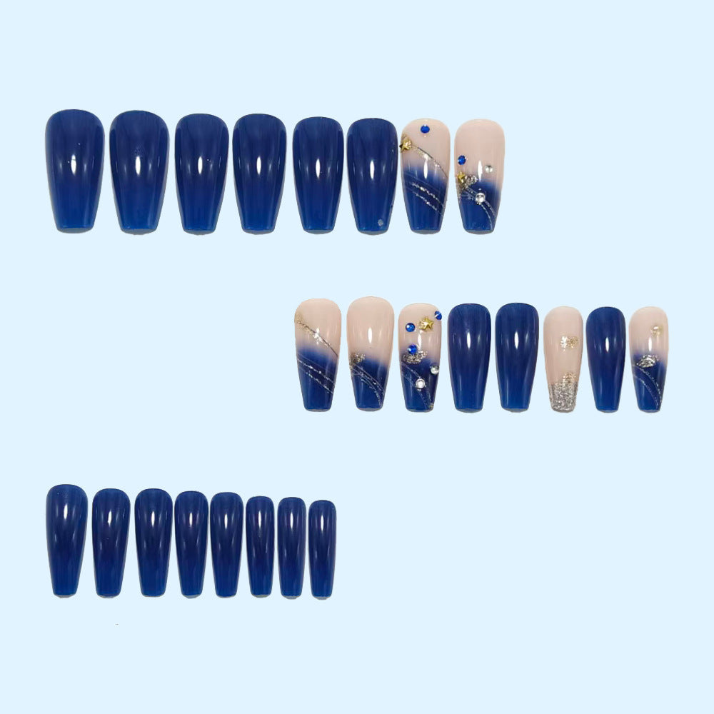 Glamorous nail art with glitter and floral accents Bowlift