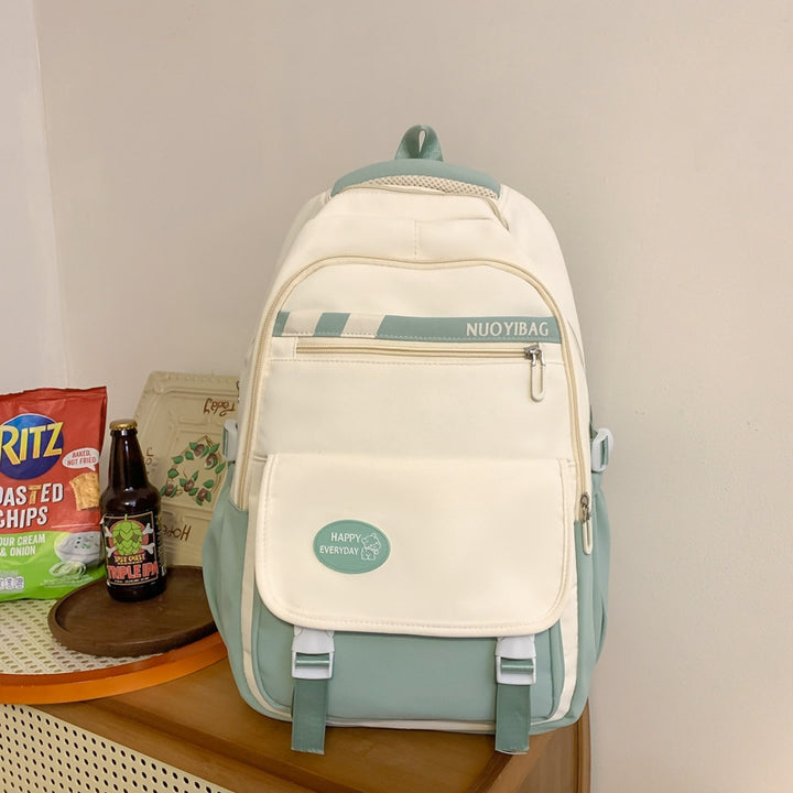 Multi-Compartment Casual School Backpack Bowlift