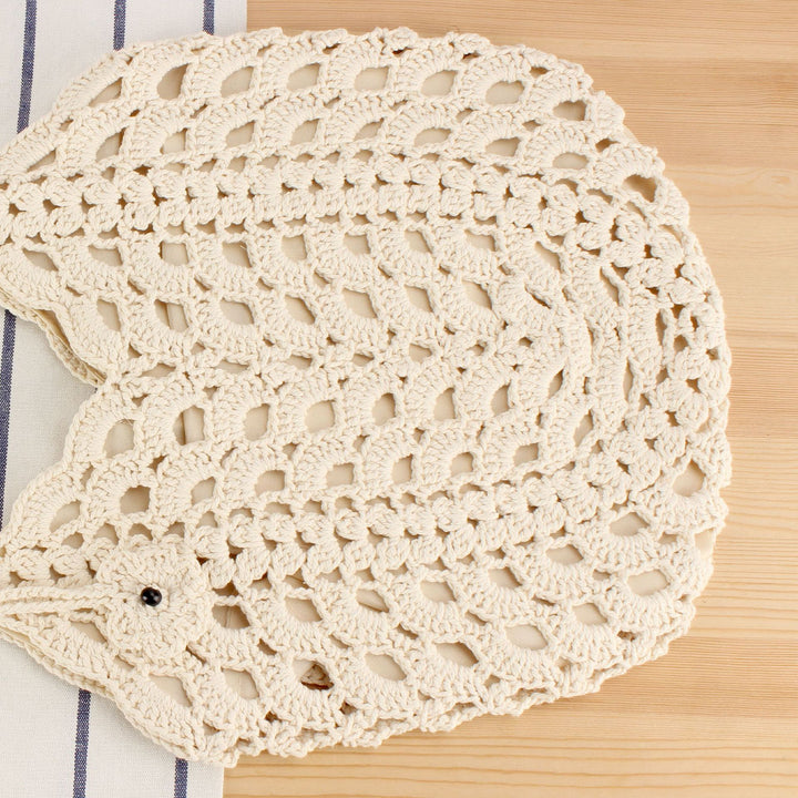 Hand-knotted tote bag with filigree pattern Bowlift