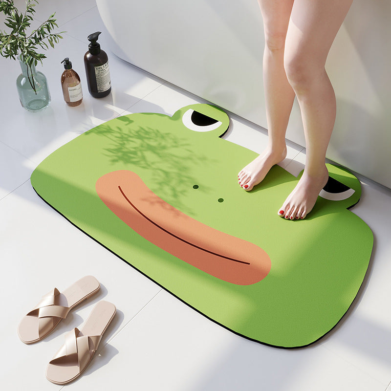 Cartoon Beer-Theme Soft Bath Mat