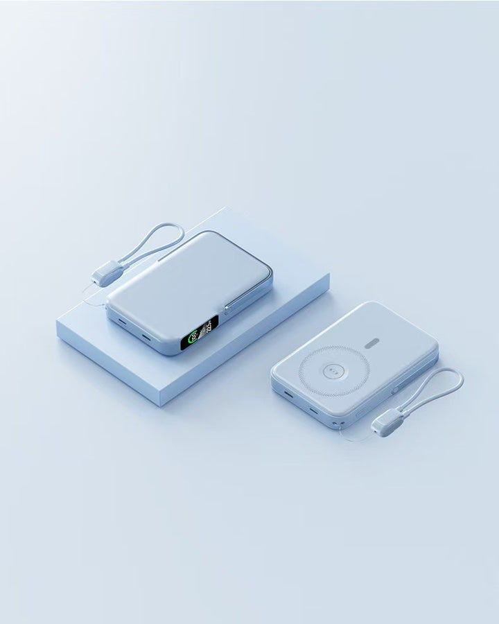 Powerbank with Integrated Wireless Charging Function and LCD Display Bowlift