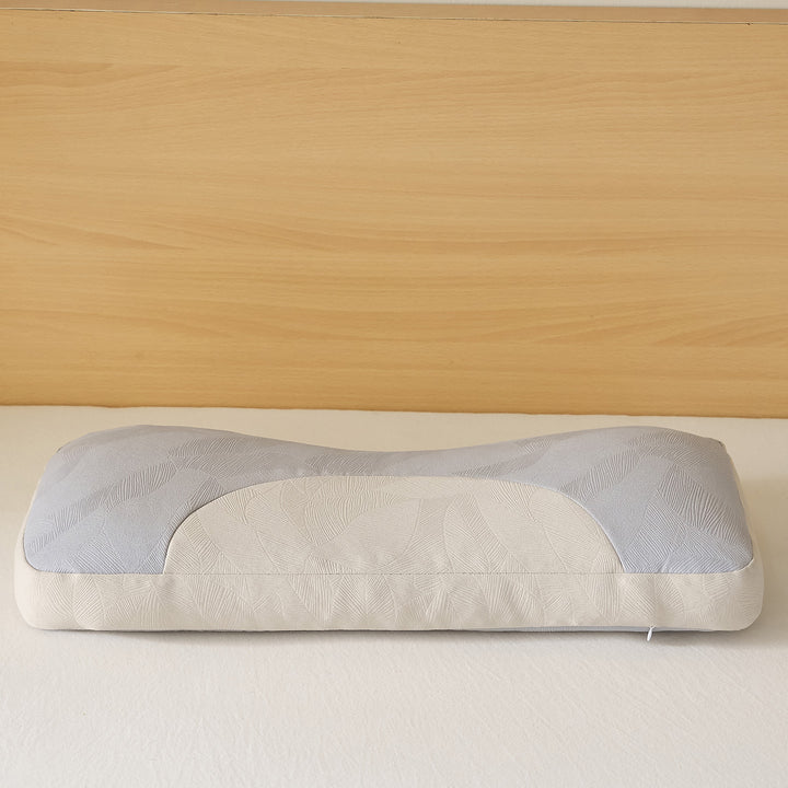 Ergonomic neck roll pillow with innovative pressure relief Bowlift