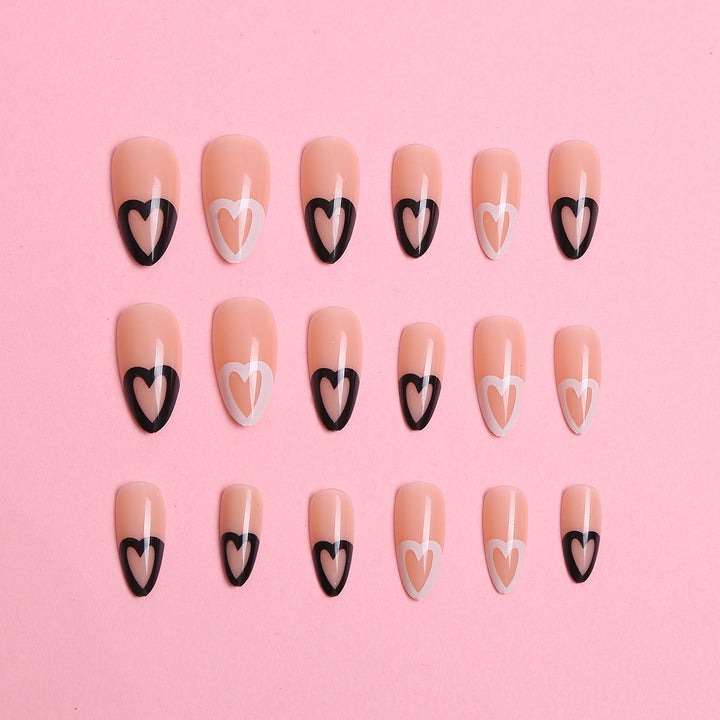 Floral Decorated Press-On Nail Set Bowlift