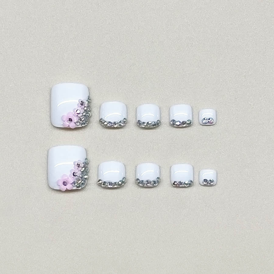 Deluxe Decorative Gel Toe Nail Art Enhancements Bowlift