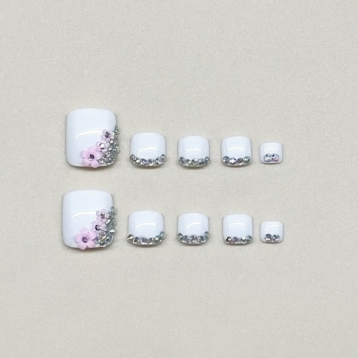 Deluxe Decorative Gel Toe Nail Art Enhancements Bowlift