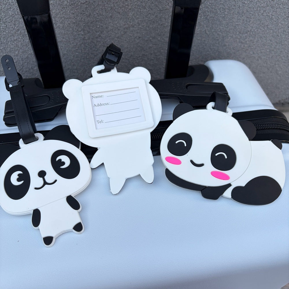 Cute Panda-Shaped Luggage Tag Bowlift