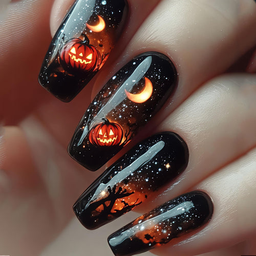 Art Nails in Creative Halloween Design Bowlift