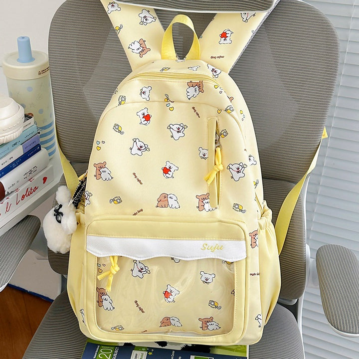 Cute Cartoon-Patterned Backpack Bowlift